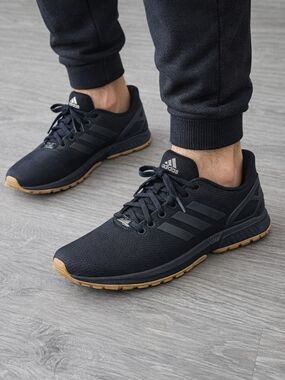 adidas Black Sneakers with Gum Outsole
